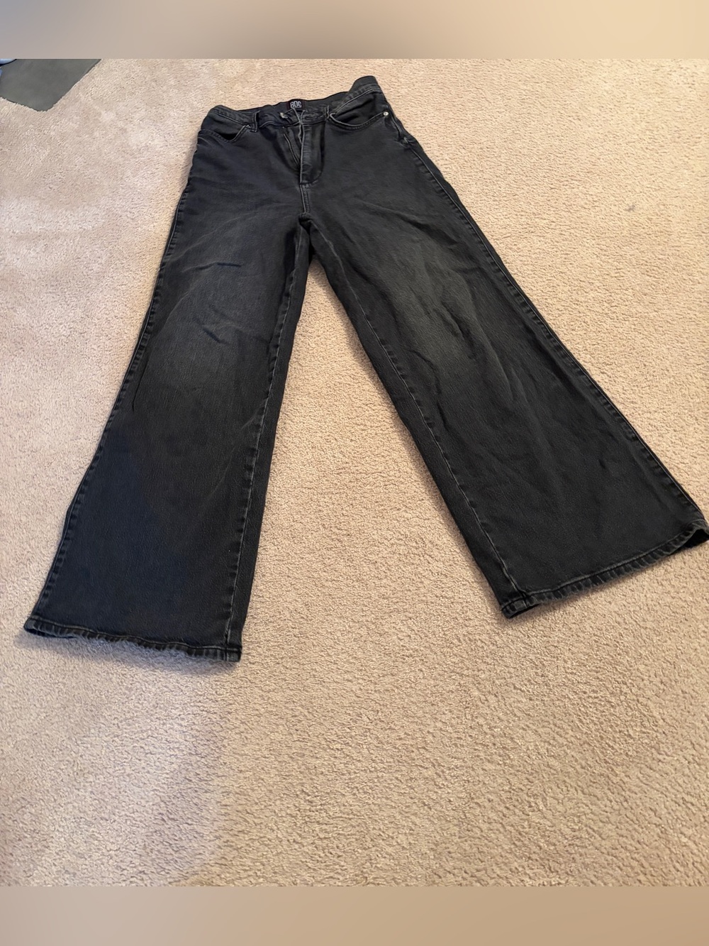 BDG Black Wide-Leg Flared Jeans